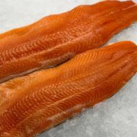 Arctic Char (8 Oz.) · This sustainable species is a cross between a salmon and a trout and is a must to try.