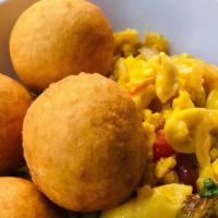 Ackee And Cod/Saltfish · Taste this yellow fruit that is Jamaica national fruit with the combination of peppers, onio...