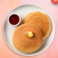 Classic Pancakes · Three fluffy house pancakes cooked with care and love.