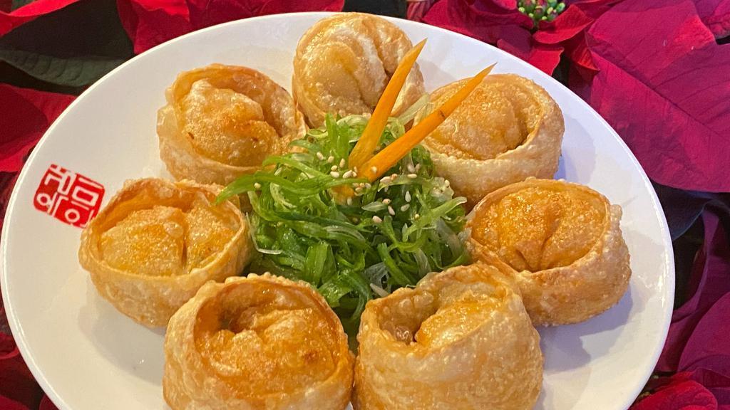 Crispy Mandu · vegetable and Pork fried dumplings