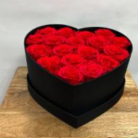 Forever Roses In Any Color Heart Box · Luxury heart shaped flower box with real preserved long lasting roses. Roses last one year o...