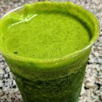 Half Green · Kale • Spinach • Pineapple • Banana • Lime • Coconut milk • Green apple
270 | 360 calories
S...