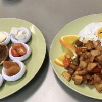 Turkish Breakfast Platter · Two sunny side up eggs, breakfast potatoes, spicy Turkish sausage with Feta cheese, assorted...