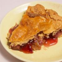 Strawberry Rhubarb Slice · The pie to end all pies. Made with Strawberries and Rhubarb from Samascott, Whistle Down, an...