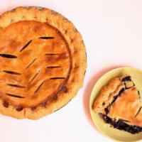 Wild Maine Blueberry Whole Pie · A fresh and delicious pie made with scrumptious organic wild blueberries from Josh Pond, Mai...