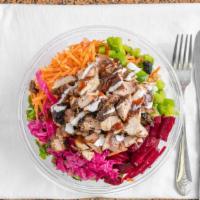 Jerk Chicken Salad · Boneless Jerk Chicken Chunks