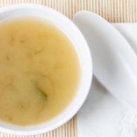 Miso Soup · Soy bean soup.