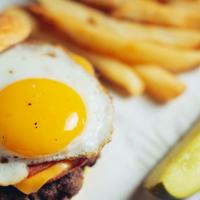 Jersey Burger · pork roll, egg + choice of cheese