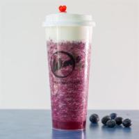 Cheese Blueberry/ 芝士蓝莓 · Blueberry smoothie that's made with fresh blueberry and tea topped with a lightly salted and...