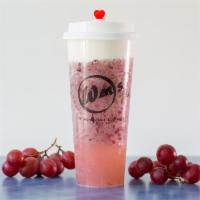 Cheese Grape/ 芝士葡萄 · Grape smoothie that's made with fresh grape and tea topped with a lightly salted and sweeten...