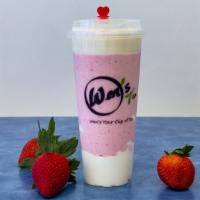 Cheese Strawberry Yogurt · Fresh strawberry, milk, and yogurt blended smoothie  with a lightly salted and sweetened lay...