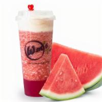 Cheese Watermelon · Refreshing and creamy in the same drink. Fresh Watermelon Smoothie topped with a layer of cr...