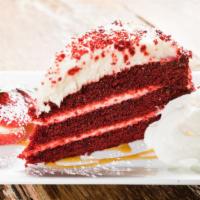 Red Velvet Cake · Cream cheese frosting.