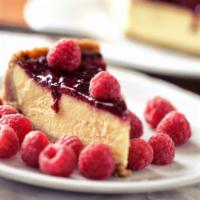 The Raspberry Cheesecake · Rich and creamy raspberry cheesecake baked inside a honey-graham crust.