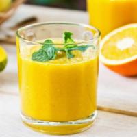 Tropical Start Juice · Fresh mangos with orange juice.