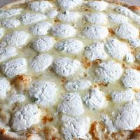 White Pizza With Mozzarella And Ricotta · 