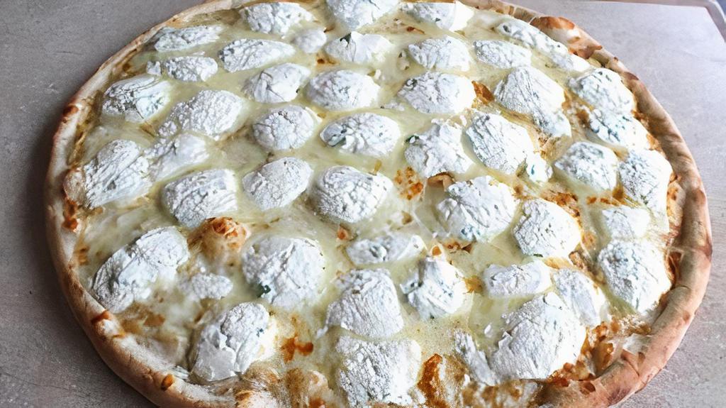 White Pizza With Mozzarella And Ricotta · 