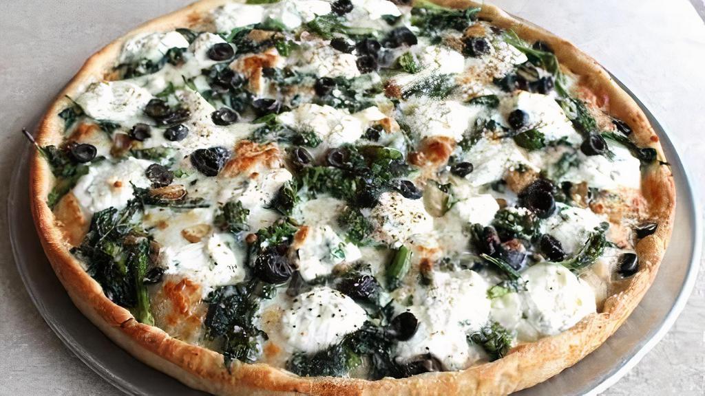 White Pizza With Sautéed Spinach · 