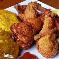Pica-Pollo · A juicy and crunchy half chicken, fried to perfection