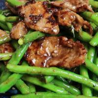 Beef With String Beans · Over Rice.