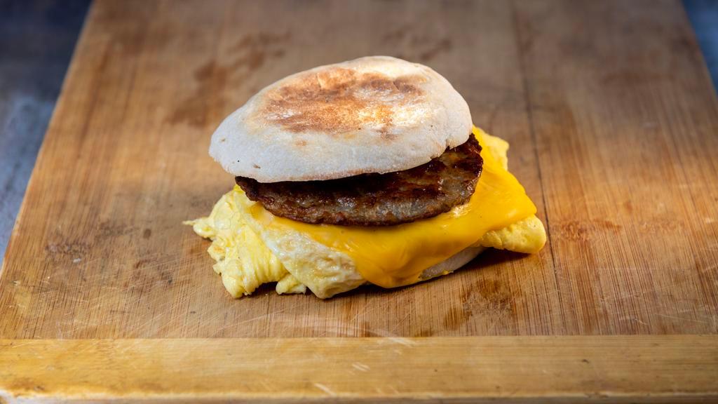 Sec English Muffin · Sausage, Egg, Cheese on an English Muffin