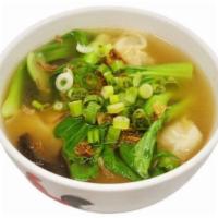 Wonton Dumplings Soup 云吞汤 · Shrimp and pork wontons.