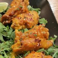 Chicken Wings · your choice of: traditional buffalo sauce with celery &
blue cheese • spicy mango habanero •...
