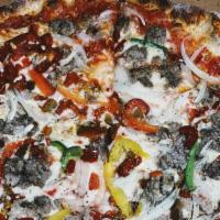 Spicy Meatball · All beef meatball + peppers + onion + hot peppers + sauce + mozzarella.