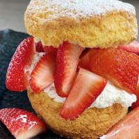 Strawberry Shortcake · house-made biscuits and whipped cream +  strawberries
