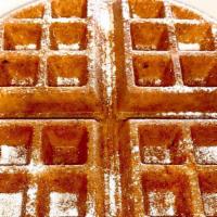 Belgian Waffle · With powdered sugar and butter.