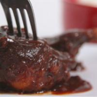 Bbq Jerk Chicken · Marinated chicken cooked in our Jerk sauce and BBQ sauce.
