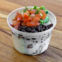 Rice And Beans · Jasmine rice, black beans, pico de gallo,  guacamole