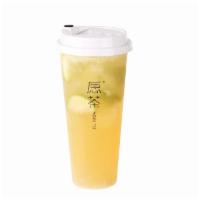 Fresh Lemon Four Season Oolong Tea · Made with fresh lemon and lime with four season oolong tea.