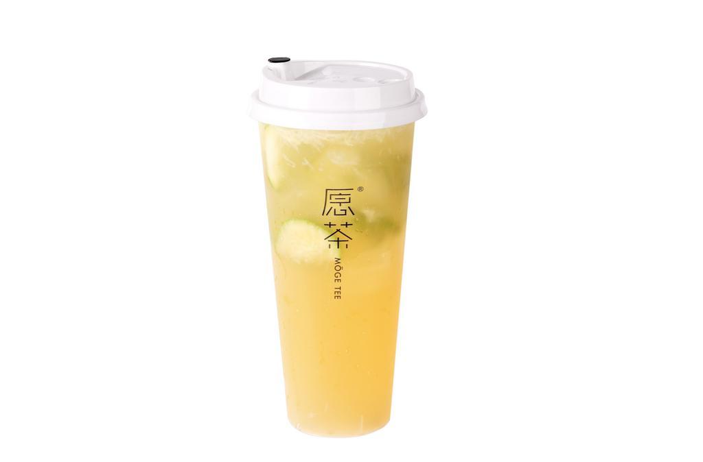 Fresh Lemon Four Season Oolong Tea · Made with fresh lemon and lime with four season oolong tea.