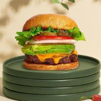 Sanctified Avocado Burger · Seasoned Beyond Meat patty perfectly cooked to medium, topped with avocado & your choice of ...