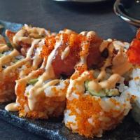 Phoenix Roll · Shrimp tempura, avocado, and spicy tuna.
