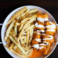 Chicken Poppers Combo (8) · served with fries and soda