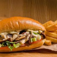 Italian Cheesesteak · served with fries