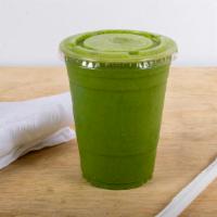 Green Supreme Special · Kale, spinach pineapple, pear, ginger, and mousse.