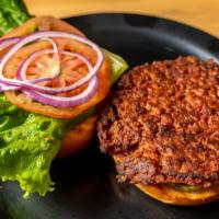 Beyond Meat Burger (Vegan) · Vegan burger featuring the beyond meat burger patty. Topped with lettuce, tomato, red onion,...