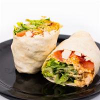 Chipotle Chicken Wrap · Grilled chicken, bacon, lettuce, tomato, cheddar jack, and chipotle ranch.