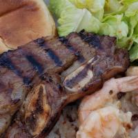Steak & Coconut Shrimp Plate · 