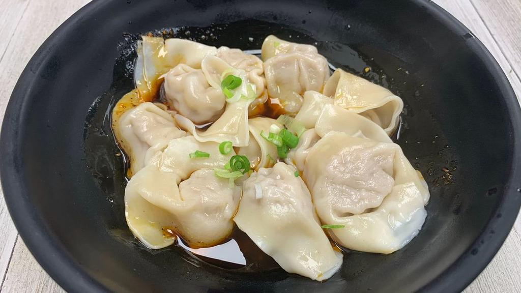 Wonton With Red Chili Sauce · Spicy.