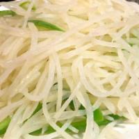 Sautted Shredded Potato  With Green Pepper · 