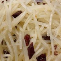 Sautted Shredded Potato With Red Chili · 