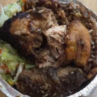 Jerk Chicken · Marinated in Jamaican jerk spices