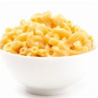 Macaroni & Cheese · Hearty macaroni pasta tossed in a creamy cheese sauce and served with side dish of choice.