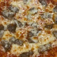 Gyro · Sliced of gyro, shredded cheese with our famous singas pizza sauce.