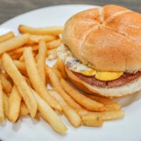 Pork Roll Egg & Cheese Sandwich Special · Pork Roll, Egg & Cheese Sandwich with (sm) Fries, Soda or Coffee.