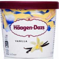 Häagen-Dazs Vanilla Ice Cream · Creamy, Häagen-Dazs vanilla flavored ice cream.